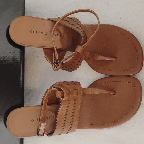 Colin Stewart Heeled Sandals Size 7 - Picture 2 of 9